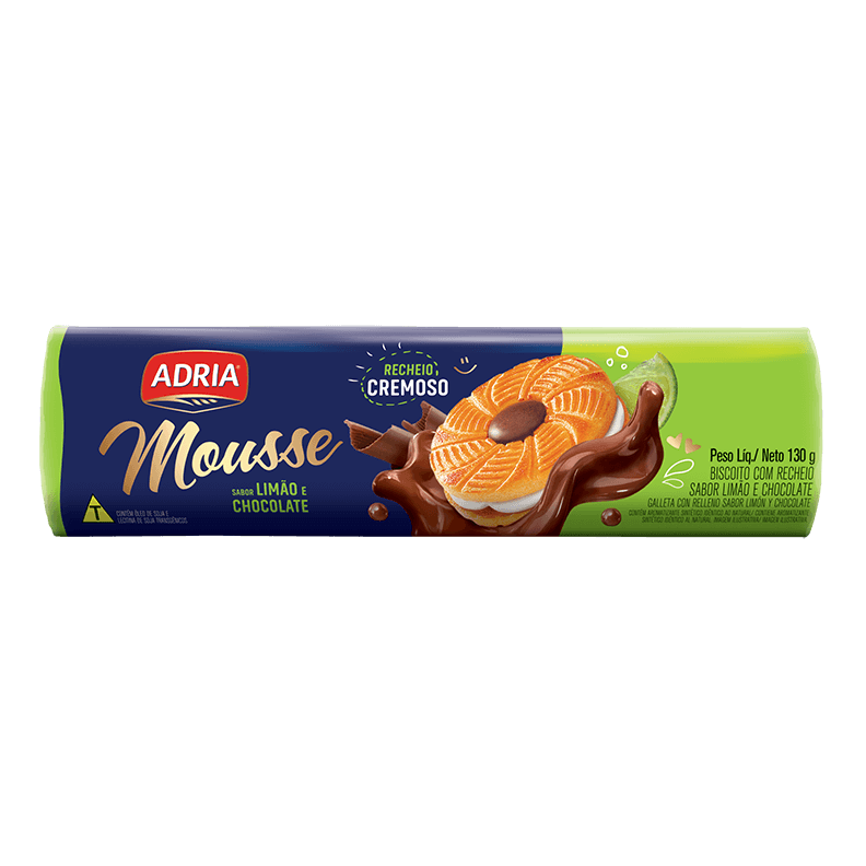 Nossos Mousse Limão com Chocolate | Adria Alimentos
