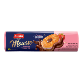 Mousse Morango com Chocolate