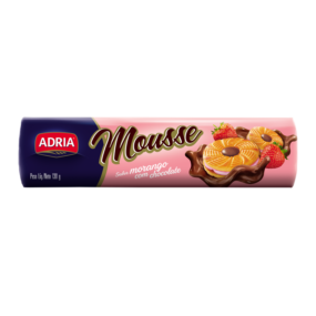 Mousse Morango com Chocolate