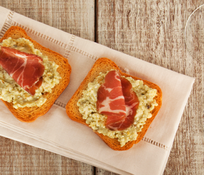 Crostini de Gorgonzola e Copa