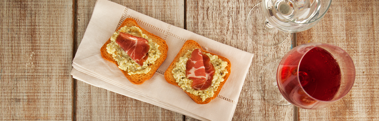 Crostini de Gorgonzola e Copa
