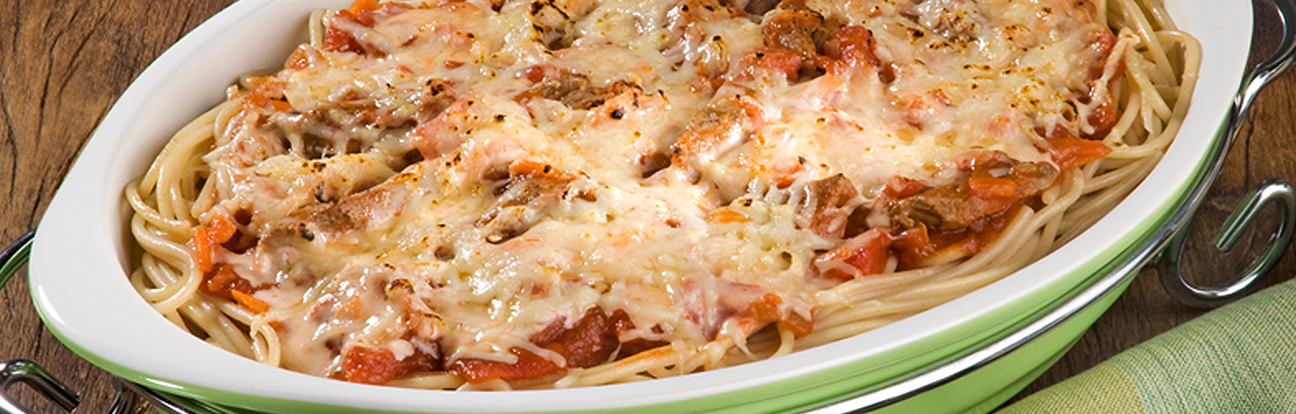 Espaguete ao Forno Gratinado Adria