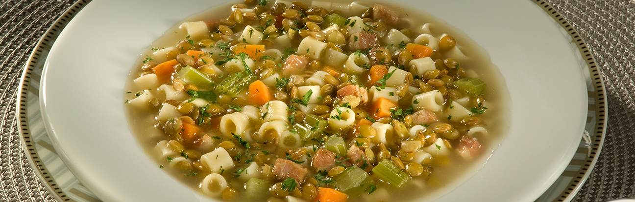 Sopa de Lentilha com Gengibre