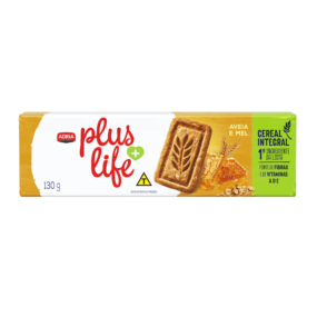 Adria Plus Life - Biscoito integral com aveia e mel