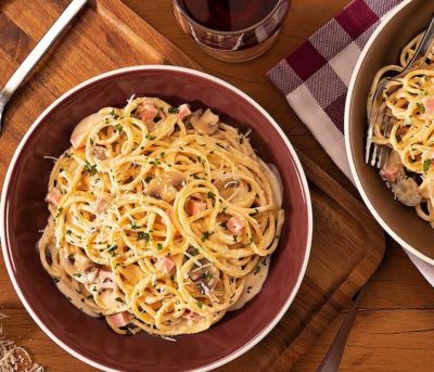 Spaghettoni a salsa caruso