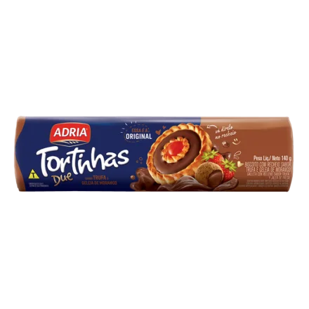 Tortinhas Due Trufa com Geléia de Morango