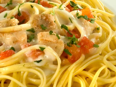 Bavette ao Molho Cremoso com Cação Grano Duro Adria