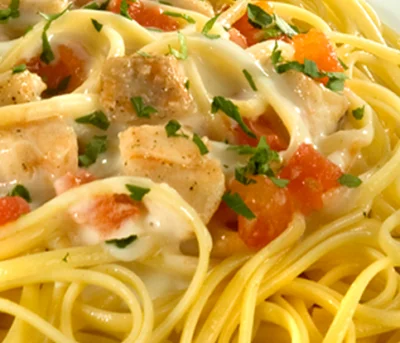 Bavette ao Molho Cremoso com Cação Grano Duro Adria