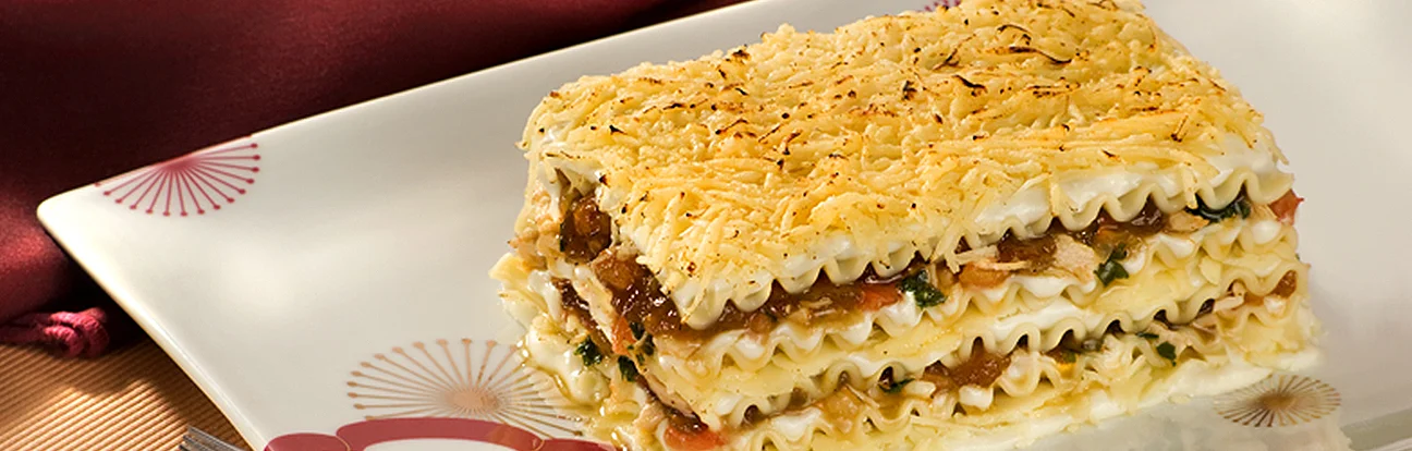 Lasanha de Frango com Chutney de Manga Adria