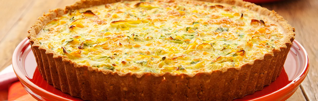 Quiche Leve de Cream Craker e Legumes