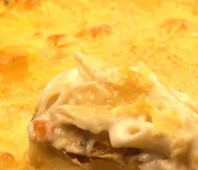 Torta do pastor com penne