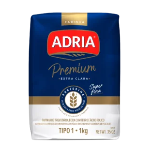Farinha de Trigo Tipo 1 Extra Clara Adria Premium Pacote